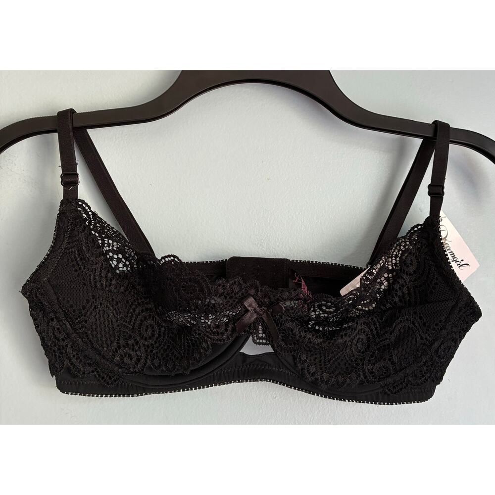 Lace Bra Black Small NWT Dreamgirl - Picture 4 of 10
